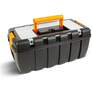 Afbeelding van Gereedschapskoffer LEEG met Tray - uitneembare Tray - kunststof - 41 x 22 x 18 cm - 01 11010C web