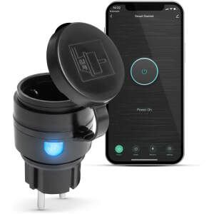 Afbeelding van Slimme WiFi Smartplug Buiten Stekker - IPX4 waterdicht - Outdoor Smart Plug - Geschikt maar niet gemaakt