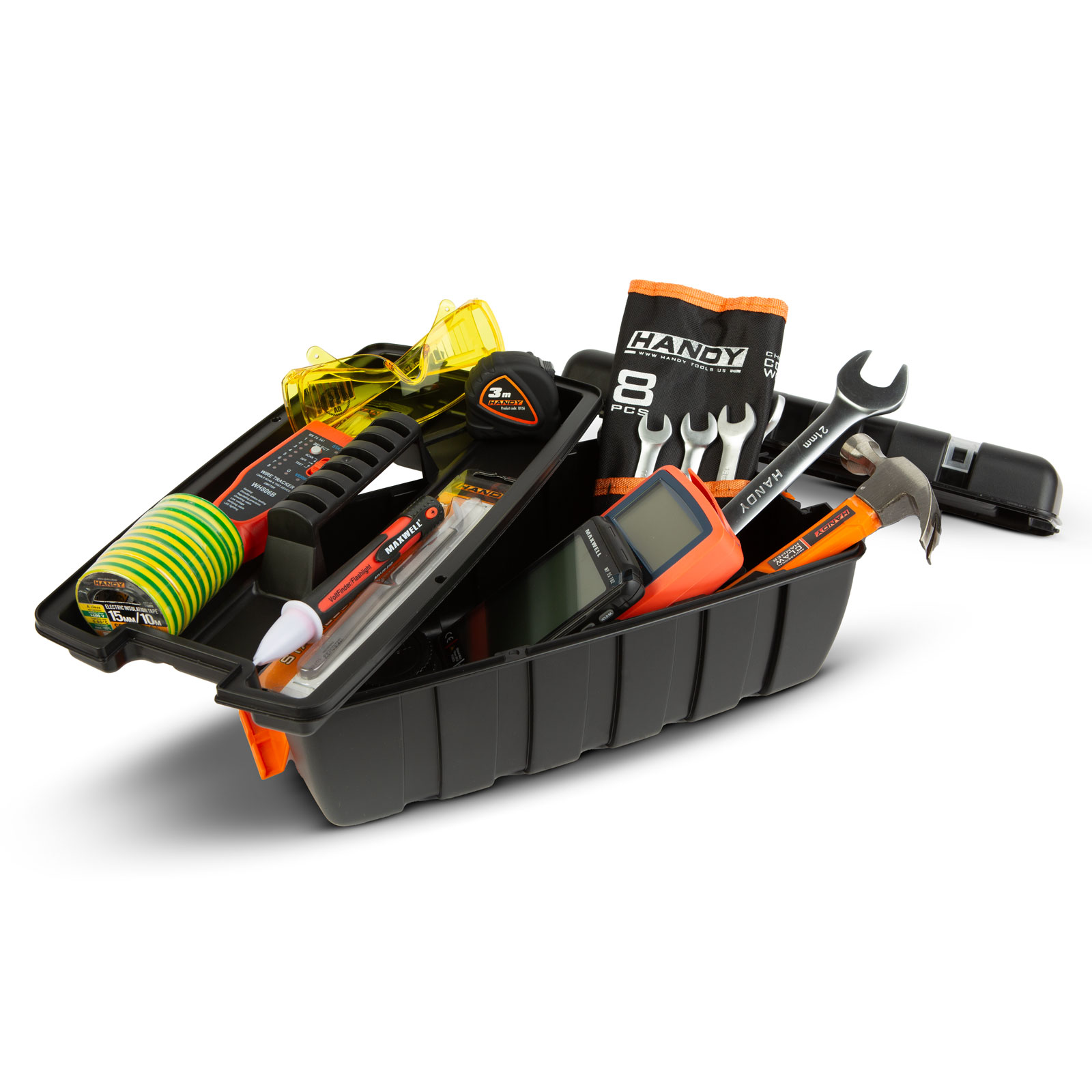 Afbeelding van Gereedschapskoffer LEEG met Uitneembare Tray - enkele Tray - kunststof - 37 x 29 x 16 cm - 02 11010B web