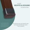 Afbeelding van N'JOY LIFE - 24x Premium Stoelpoot beschermers Flexibel - Stoelpootdoppen 30x15 mm voor Rechthoekige
