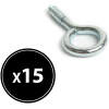 Afbeelding van Oogbout - 19 x 40 mm - 15 stuks / verpakking 1 Stuks [04812C] - 01 04812C web