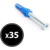 Afbeelding van Deuvel + schroef - 6 x 30 mm - 35 stuks / verpakking 1 Stuks [04825A] - 01 04825A web 10