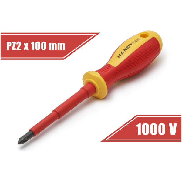 Afbeelding van Schroevendraaier - PZ2 x 100 mm - 1000V 1 Stuks [10572] - 01 10572 web