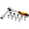 Afbeelding van Ratelsleutelset - 1/4" - 12 stuks 1 Stuks [10857A] - 01 10857A web