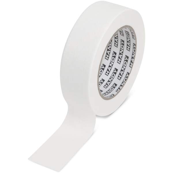 Afbeelding van Afplaktape - met oplosmiddelhoudende lijm - 50 mx 30 mm - wit 1 Stuks [11085B] - 01 11085B web