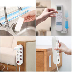 Afbeelding van Zelfklevende wandhouder - afneembare voorkant - 100 x 45 mm 1 Stuks [11115] - 01 11115 web