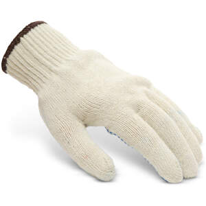 Afbeelding van Antislip katoenen handschoenen met pvc-noppen - L 12 Stuks [11133L12] - 01 11133L12 web