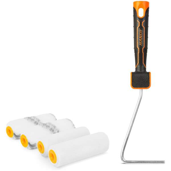 Afbeelding van Verfrollerset - 2 + 2 stuks roller + as 1 Stuks [11181] - 01 11181 web