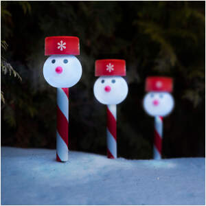 Afbeelding van LED-zonnelamp - sneeuwpop 1 Stuks [11374B] - 01 11374B web