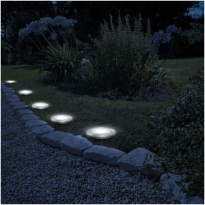Afbeelding van LED afneembare solarlamp - rond - warmwit - 12 cm 1 Stuks [11440C] - 01 11440C web