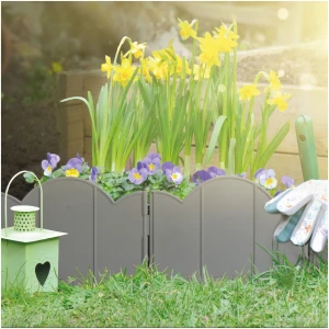 Afbeelding van Tuinborder / schutting - 20 x 17,5 cm - grijs - 12 stuks / verpakking 1 Stuks [11468M] - 01 11468M web