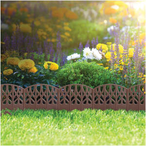 Afbeelding van Tuinborder / schutting - 16 x 15 cm - bruin - 20 stuks / pak 1 Stuks [11468N] - 01 11468N web