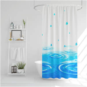 Afbeelding van Douchegordijn - 3 stijlen - blauw, lente, ruitpatroon - 180 x 180 cm 1 Stuks [11526B] - 01 11526B web