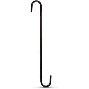 Afbeelding van Bloempot / mandhanger - zwart - 30 x 4,5 cm 1 Stuks [11565B] - 01 11565B web