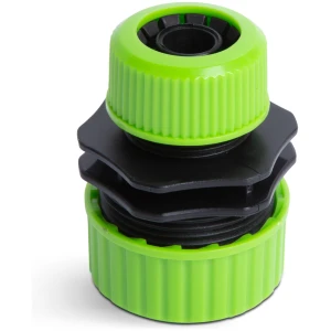 Afbeelding van Slangaansluitadapter - 1/2" - 3/4" - kunststof - groen/zwart 1 Stuks [11667] - 01 11667 web