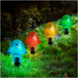 Afbeelding van Op zonne-energie werkende LED-paddenstoellamp 1 Stuks [11704] - 01 11704 web