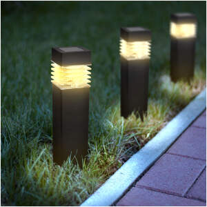 Afbeelding van Solarlamp - zwart, warm wit - 5,7 x 5,7 x 28 (+12) cm 1 Stuks [11715] - 01 11715 web