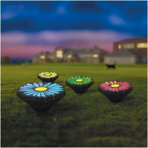 Afbeelding van LED-zonnelamp - bloemen - kleurrijk - zwart - kunststof - 360 cm 1 Stuks [11732] - 01 11732 web