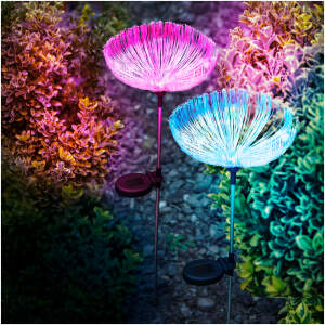 Afbeelding van Glasvezel zonnekwal - 80 cm - kleuren LED 1 Stuks [11755] - 01 11755 web