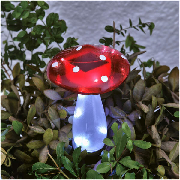 Afbeelding van Stapelbare zonne-paddenstoel - 23,5 cm - 10 koelwitte LED's 1 Stuks [11775] - 01 11775 web