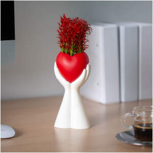 Afbeelding van Kunstplant decoratie - rood, hart - 10 x 35 cm 1 Stuks [11854] - 01 11854 web