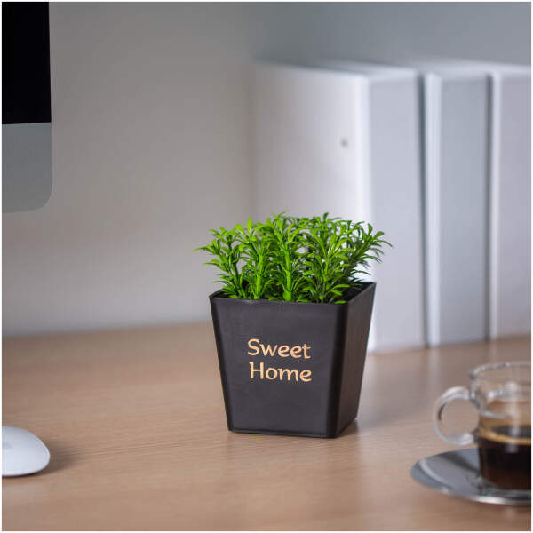 Afbeelding van Kunstplantendecoratie - bloempot - 10 x 16 cm - 3 soorten 1 Stuks [11862] - 01 11862 web