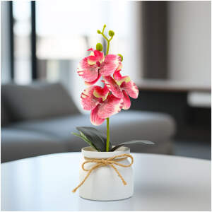 Afbeelding van Kunstplant Decoratie - Orchidee - roze - 20 x 9 cm 1 Stuks [11889A] - 01 11889A web