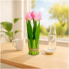 Afbeelding van Kunstplant decoratie - tulp - roze - 26 x 6,5 cm 1 Stuks [11897C] - 01 11897C web