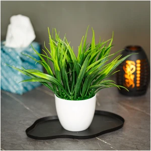 Afbeelding van Kunstplantendecoratie - kunstgras - groen - 20 x 8 cm 1 Stuks [11898] - 01 11898 web