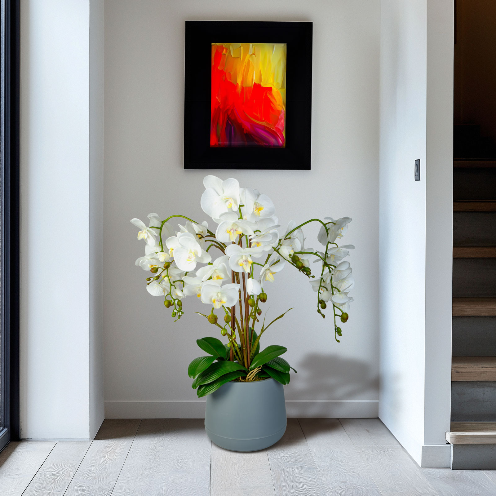 Kunst orchidee wit 83 cm bij HomeshopXL