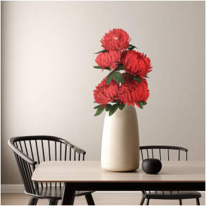 Afbeelding van Kunstplant decoratie - chrysant - rood - 12 x 58 cm 1 Stuks [11912C] - 01 11912C web