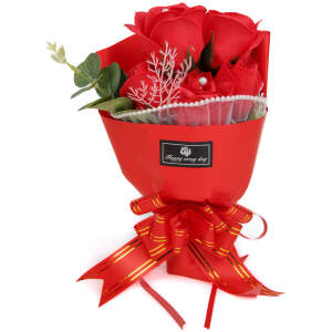 Afbeelding van Kunstplant decoratie - roos - 23 x 16 x 8 cm 1 Stuks [11980] - 01 11980 web