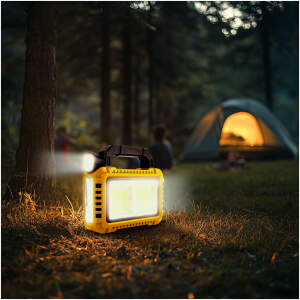 Afbeelding van Multifunctionele handlamp - zonnepaneel, USB-C - 6 verlichtingsstanden, 8 LED's, 3600 mAh 1 Stuks