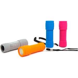 Afbeelding van LED-zaklamp met batterij 3xAAA - In 4 kleuren 1 Stuks [18605C] - 01 18605C web