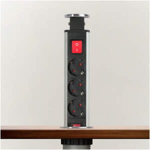 Afbeelding van Pop-up stopcontact 1 Stuks [20430BSS] - 01 20430BSS web