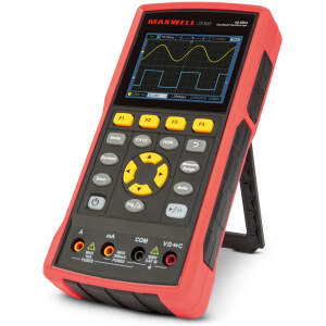 Afbeelding van Draagbare oscilloscoop - op batterijen - 3,5" kleurrijk LCD-scherm - AC/DC, 400V, 40MHz, 2