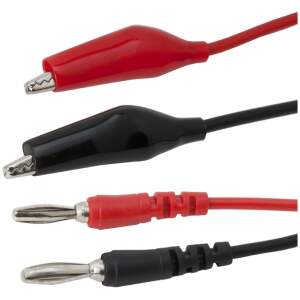 Afbeelding van Meetsnoeren - krokodillenklem - bananenstekker - 93 cm 1 Stuks [25386] - 01 25386 web