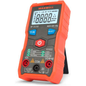 Afbeelding van Automatische multimeter - contactloze spanningsdetectie - groot display - werkt op batterijen 1 Stuks [25700]