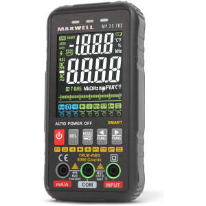 Afbeelding van Automatische multimeter met kleurendisplay - 3" - 4 x AAA 1 Stuks [25703] - 01 25703 web