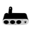 Afbeelding van Drievoudige aansluiting voor auto-sigarettenaanstekers + 1A USB 1 Stuks [55049] - 01 55049 web