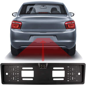 Afbeelding van Achteruitrijcamera ingebouwd in het kentekenplaatframe - 12V 1 Stuks [55069C] - 01 55069A web 1