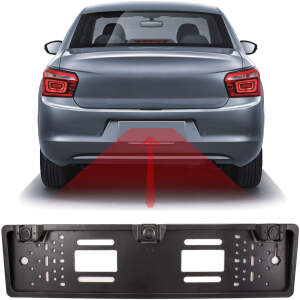 Afbeelding van Achteruitrijcamera ingebouwd in kentekenplaatframe + sensoren - 12V 1 Stuks [55069D] - 01 55069D web 1