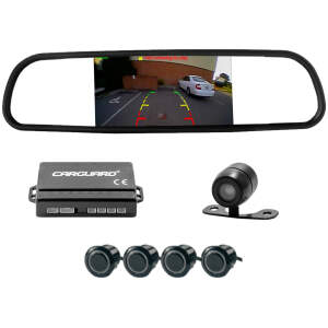 Afbeelding van Achteruitrijcamera en radarset - met display achteruitkijkspiegel 1 Stuks [55072-10] - 01 55072 10 web