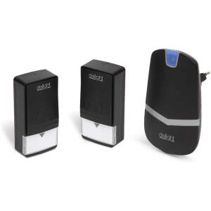 Afbeelding van Digitale batterijloze en draadloze bel - Kinetic 1 Stuks [55343BK-2] - 01 55343BK 2 web