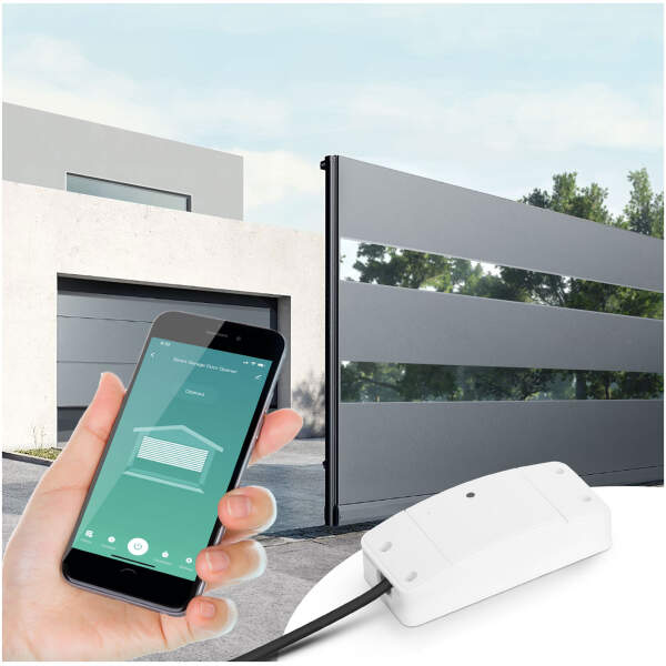 Afbeelding van Slimme Wi-Fi garagedeuropenerset - 230V - met openingssensor 1 Stuks [55379] - 01 55379 web