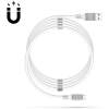 Afbeelding van Magnetische datakabel - MicroUSB - 2A - wit 1 Stuks [55446M-WH] - 01 55446M WH web