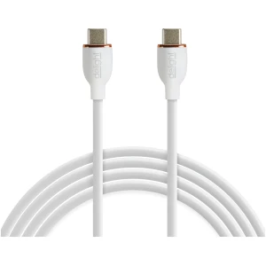 Afbeelding van Datakabel - Type-C / Type-C - wit - 1 m - 3 A - 60 W 1 Stuks [55554WH-1] - 01 55554WH 1 web