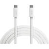 Afbeelding van Notebook oplaadkabel - datakabel - Type-C / Type-C - wit - 1 m - 5 A - 240 W 1 Stuks [55555WH-1] - 01 55555WH