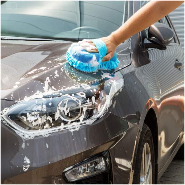Afbeelding van Dubbelzijdige microvezel autowasspons 1 Stuks [55697C] - 01 55697C web