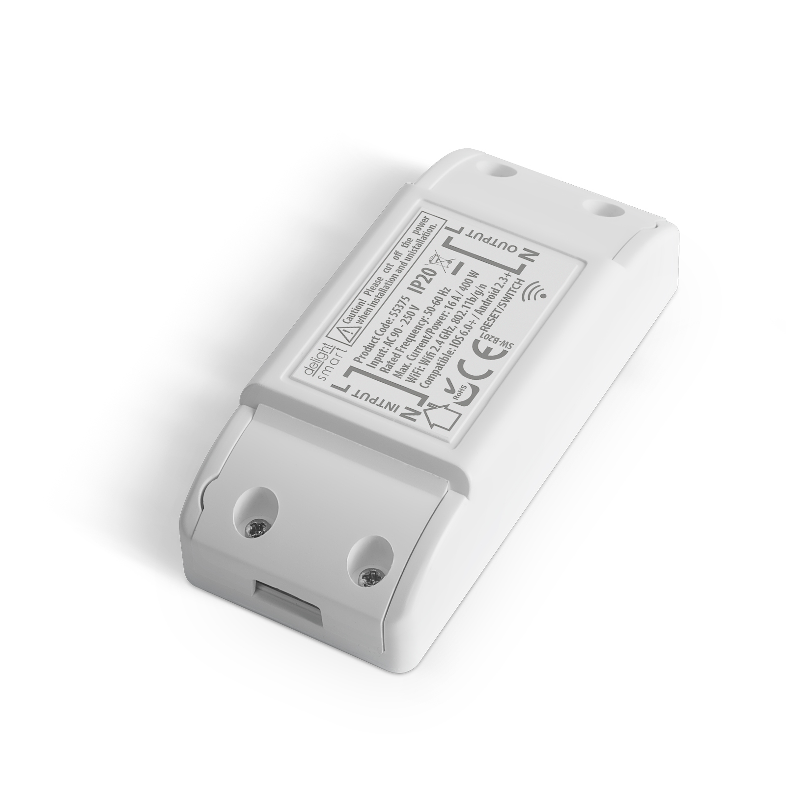 Afbeelding van Slimme Wi-Fi verborgen schakelaar - 90-250V, 16A - Amazon Alexa, Google Home, IFTTT-compatibiliteit 1 Stuks